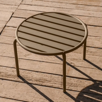 JONCOLS Outdoor aluminium side table with powder coated finish, Ø 60 cm