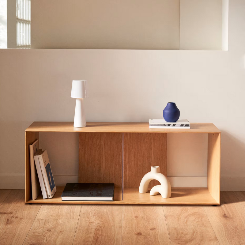 ARENYS Outdoor metal table lamp in a black painted finish