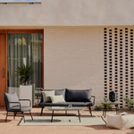 BRAMANT Steel armchair with mauve finish