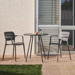 MORELLA Stackable outdoor chair in grey