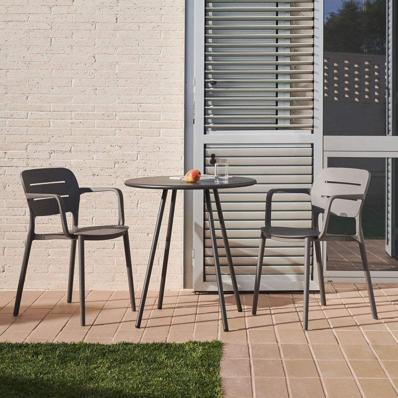 MORELLA Stackable outdoor chair in grey