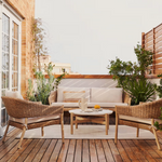 POLA Stol za kavu od Čvrstog drva eukaliptusa i cementa, Ø 84,4 cm