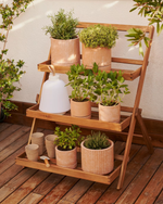 VICTORA Outdoor shelving unit made from solid acacia wood