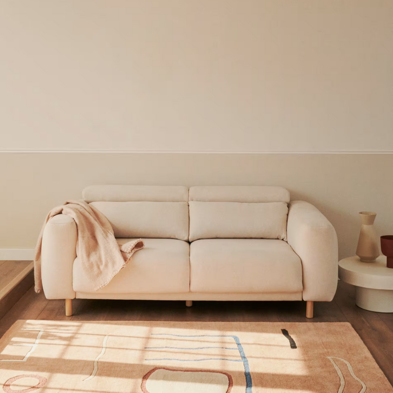 SINGA Trosjed u bijeloj boji, 215 cm