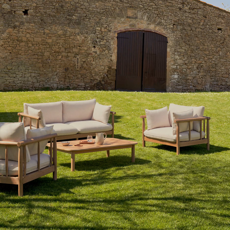 SACOVA Solid eucalyptus wood armchair