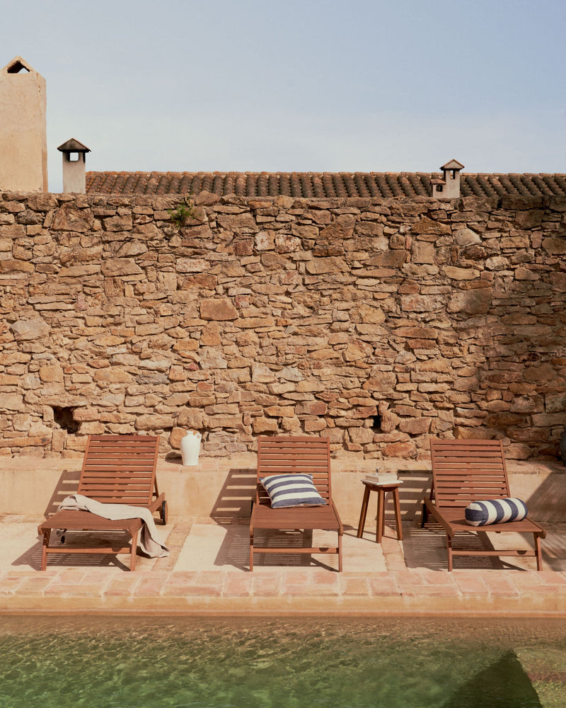 BELIA Vanjska ležaljka za sunčanje od punog drva eukaliptusa, 100% FSC