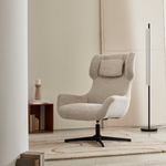 VAUXAL Podna lampa od metala i stakla