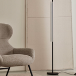 VAUXAL Podna lampa od metala i stakla