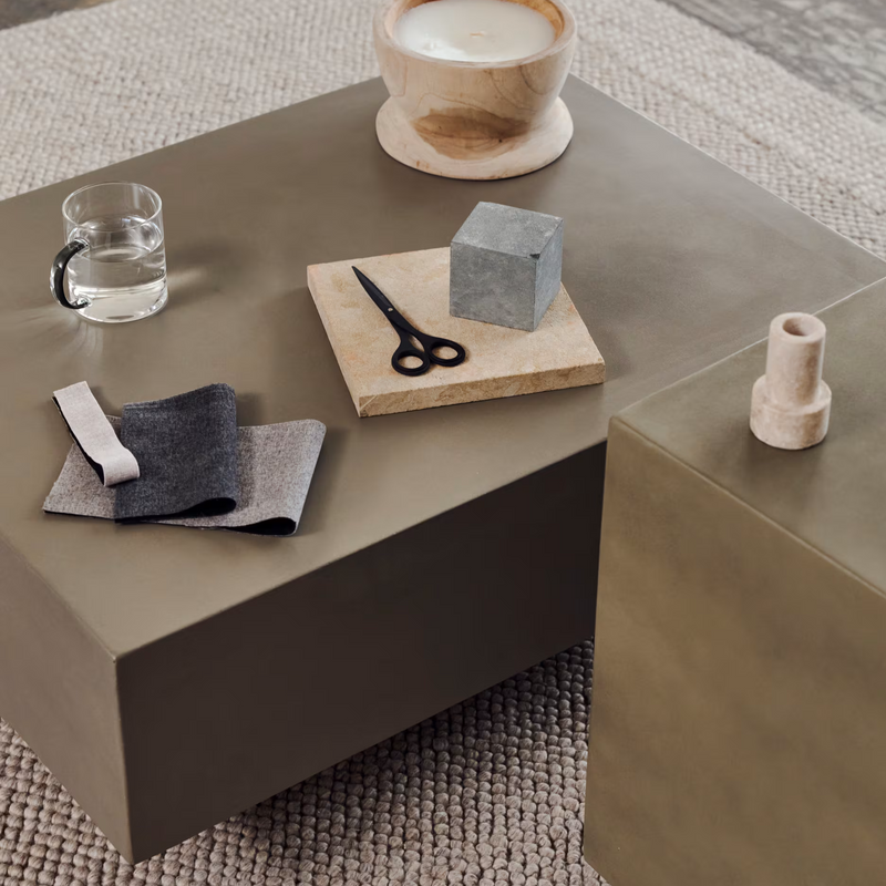 RUSTELLA Stol za kavu od cementa, 80 x 60 cm