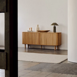 MAILEN  2 door sideboard in ash veneer with a natural finish 180 x 75 cm