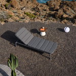 MARCONA Aluminium sun lounger in a black paint finish