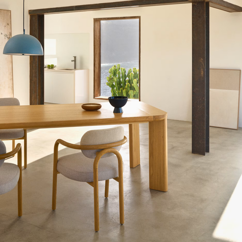 JONDAL Stol na razvlačenje od punog drva i hrastovog furnira 100% FSC, 200 (280) cm x 100 cm