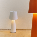 ARENYS Outdoor metal table lamp in a black painted finish