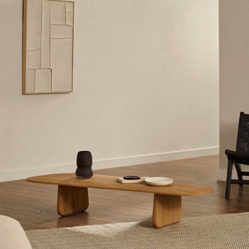 PIRITA Niski stol od čvrstog hrasta