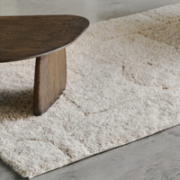 NAK Ecru wool jacquard rug, 160 x 230 cm