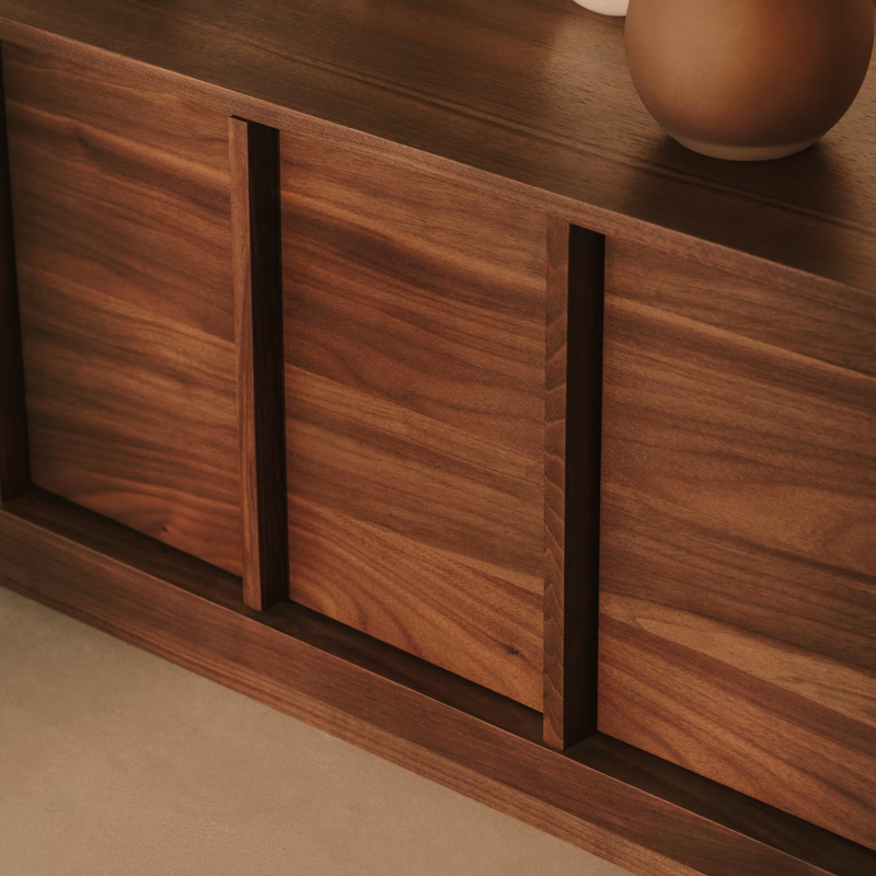 ONIX TV stalak s furnirom oraha u tamnoj boji, 200 x 45 cm