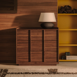 ONIX Komoda s 3 ladice, furnir oraha, tamna obrada, 100x78cm