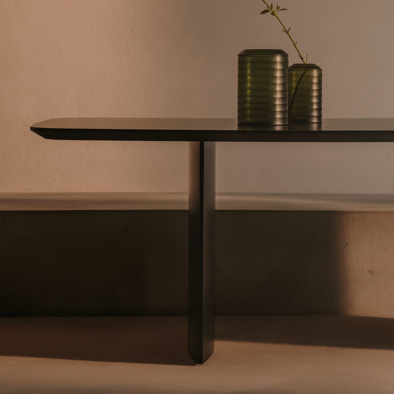 LITTO Crni, lakirani MDF stol