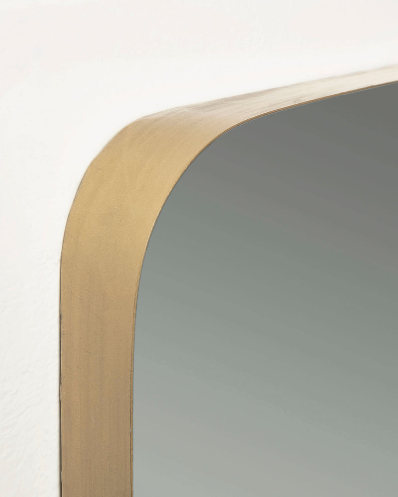 MARCO Zlatno metalno zidno ogledalo 60 x 60 cm