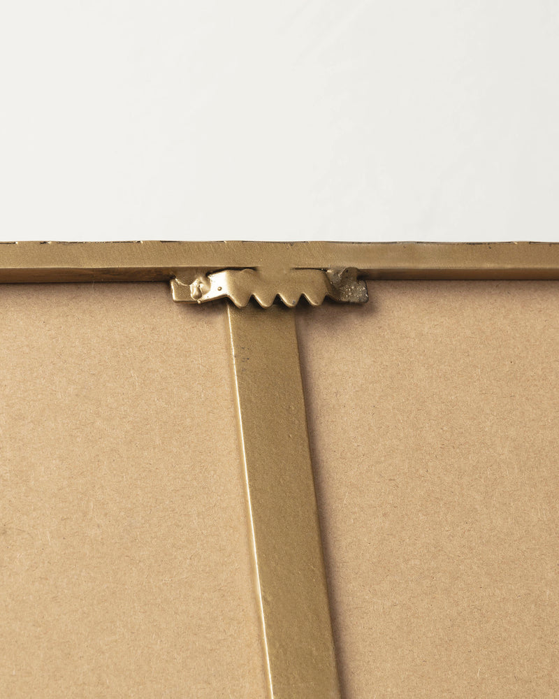 MARCO Zlatno metalno zidno ogledalo 60 x 60 cm