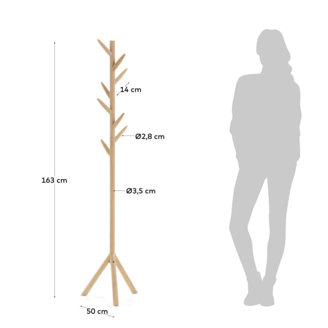 NATANE Vješalica za kapute, 163 cm