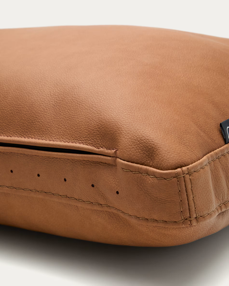 LEATHER BLOK Smeđi kožni jastuci