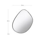 ANERA Steel mirror, 93 x 90 cm