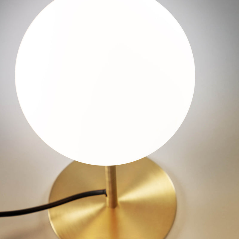 MAHALA Table lamp in steel and frosted glass