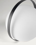 DINESH table lamp with black steel handle