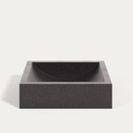 DELINA Square countertop washbasin in white terrazzo