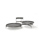 ABACO Coffe tables in metal finishes - Titanio