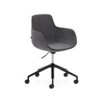 TISSIANA Desk chair with matt black finish