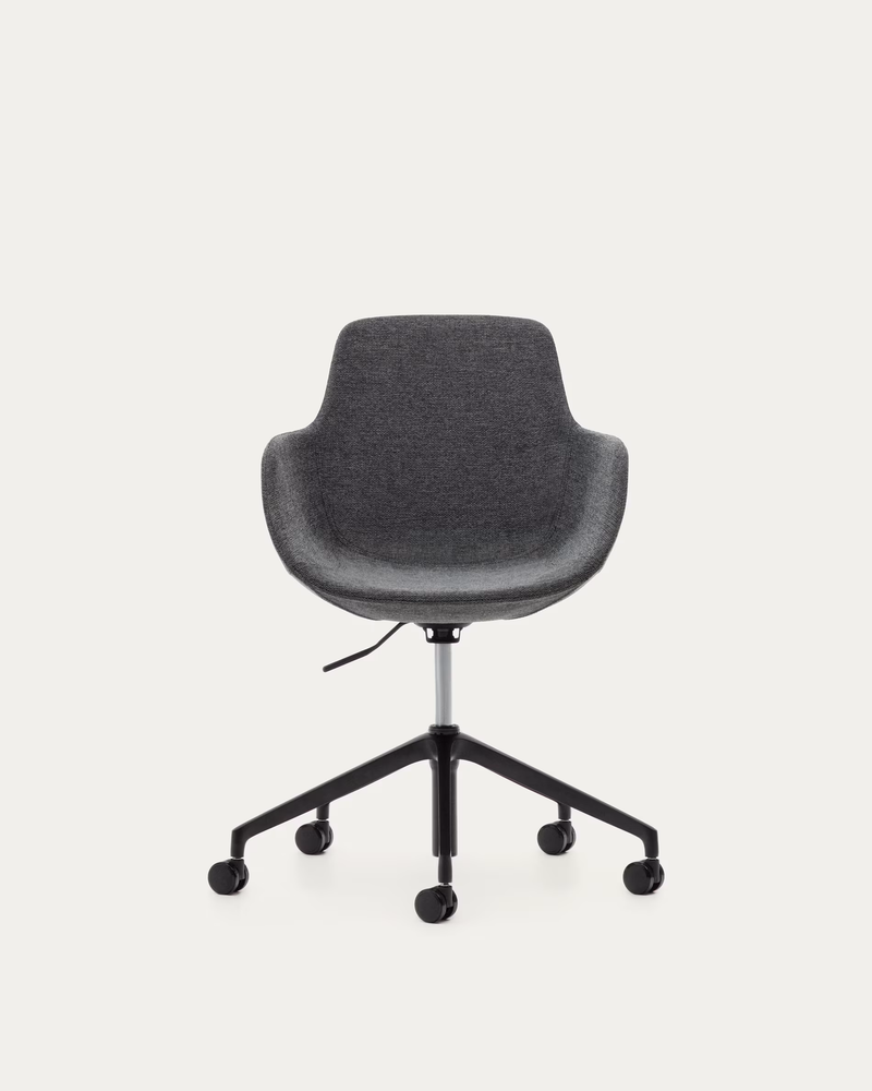 TISSIANA Desk chair with matt black finish