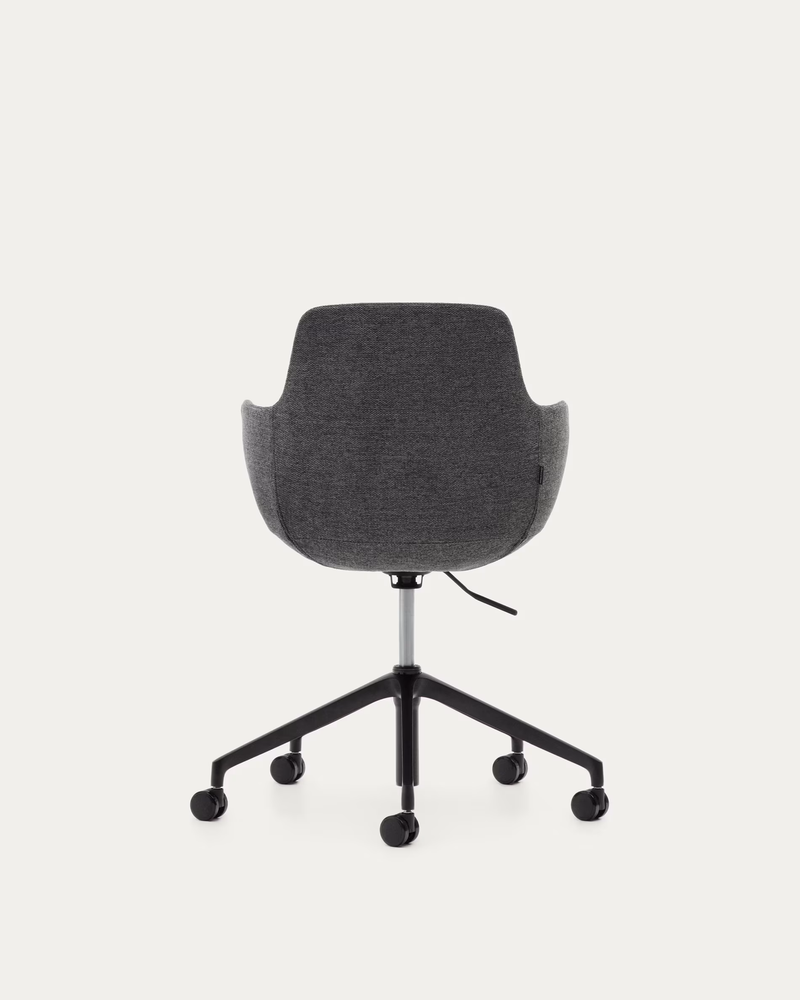 TISSIANA Desk chair with matt black finish