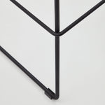 ZAHARA Brown stool with steel in a black finish, height 76 cm