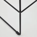 ZAHARA Brown stool with steel in a black finish, height 65 cm