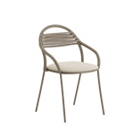 PETALE Ručno tkana blagovaonska fotelja s prugastim uzorkom