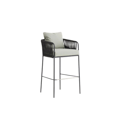 NIDO Outdoor hand-woven barstool