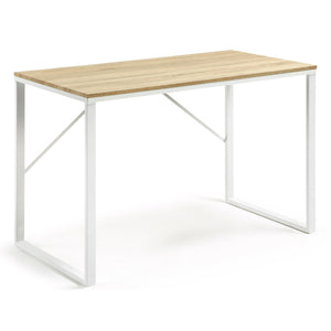TALBOT Melamine white desk, 120 x 60 cm