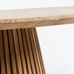 JEANETTE Okrugli stol od pune tikovine, Ø 120 cm