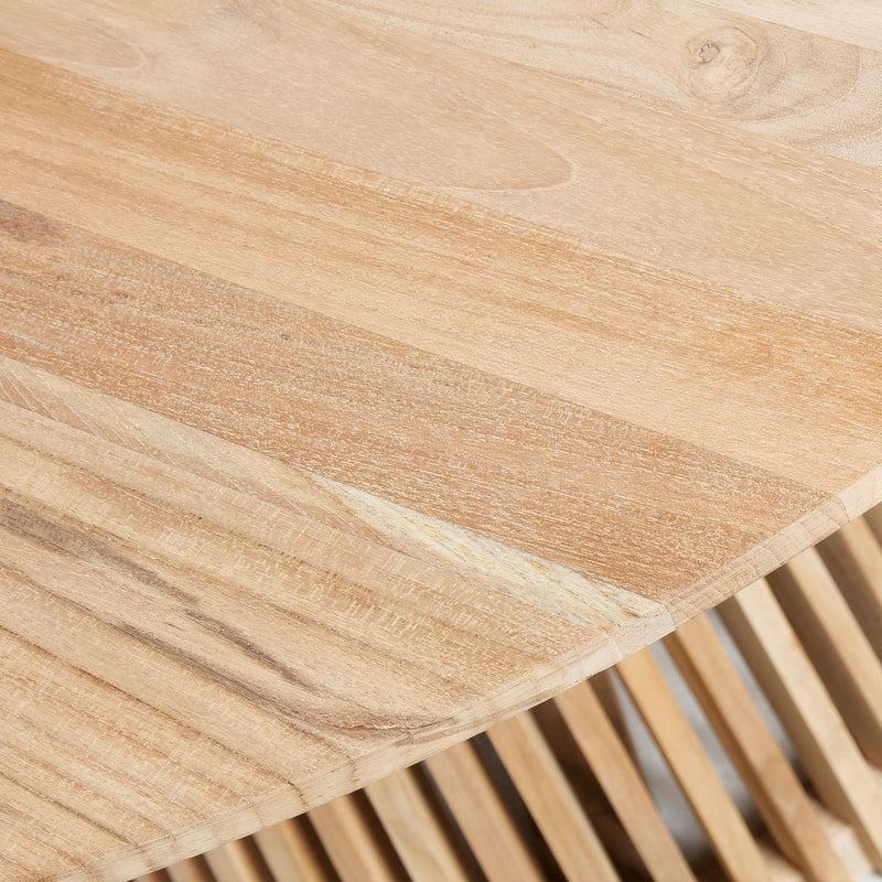 JEANETTE Okrugli stol od pune tikovine, Ø 120 cm