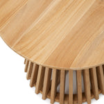 JEANETTE Round solid teak wood side table, Ø 50 cm