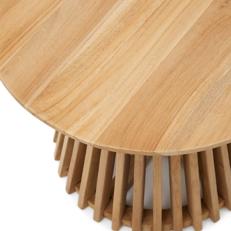 JEANETTE Round solid teak wood side table, Ø 50 cm