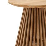 JEANETTE Round solid teak wood side table, Ø 50 cm