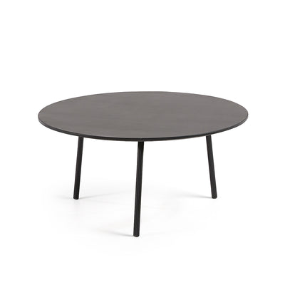 MATHIS Cement fibre with steel legs with black finish, Ø 70 cm