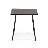 MATHIS Cement fibre with steel legs with black finish, 75 x 75 cm