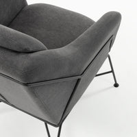 BRIDA Armchair in dark grey