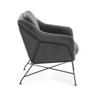 BRIDA Armchair in dark grey