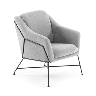 BRIDA Armchair in light grey