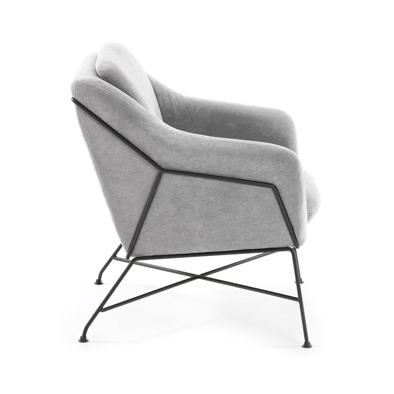 BRIDA Fotelja u svijetlo sivoj boji